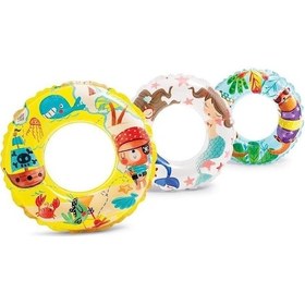 Resim Intex Şeffaf Desenli Simit 61 Cm 59242 