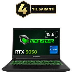 Resim MONSTER Abra A5 V22.1.7 Intel Core i7 13620H 8GB RAM 500GB SSD RTX 5050 Windows 11 15,6" FHD 144 Hz 