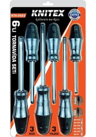 Resim Luz&pos 6pcs Tornavida Seti 6x150 Yıldız - 5x125 Düz-yıldız - 4x120 Düz-yıldız - 3x75 Düz 