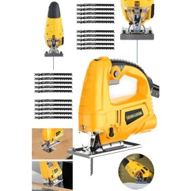 Resim Graizer Alman 4000 W Sjs Metal Şanzuman 6 Kademe Devirli Bakır Sargılı Dekupaj Testere makinesi S 