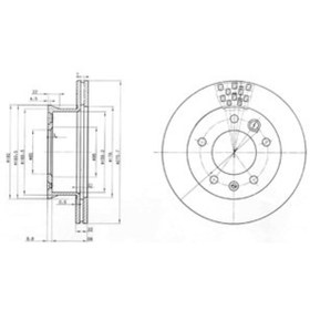 Resim Vw Lt 28-46 2.5 Tdi 1999-2006 Delphi Ön Fren Diski 2 Adet 