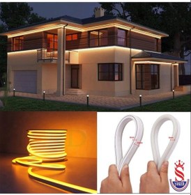 Resim Neon 12 Volt Esnek Hortum Led Amber 5 Metre 5 Metre Amber 