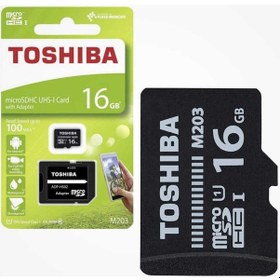 Resim Toshiba 16 GB MicroSDHC UHS-I 100 MB/S Hafıza Kartı + Adaptör 