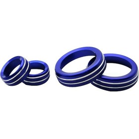 Resim 2014-2019 C7 Trim İç Aksesuarları İçin Araç Klima Ses Ayar Düğmesi Kapağı 4 Adet Kaiyi 