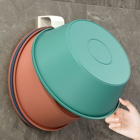 Resim Endüstriyel Stil Duvar Monte Plastik Askılar için Lavabo – Kolay Kurulum Çivi Yok Banyo Lavabo Tutucu, Çok Fonksiyonlu Banyo Küvet Askı Depolama Organizer Raf 