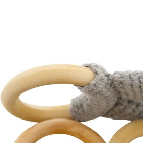 Resim Babyjem Ahşap Halka Diş Kaşıyıcı - Yeşil 