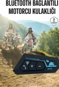 Resim NovaBox İnterkom Intercom Kask Kulaklık Bt22 Bluetooth Motosiklet Kulaklık 5.0 Bluetooth 