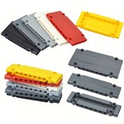 Resim 4 Adet Yüksek Teknoloji Yapı Blokları 64782 Parçalar Panel Plakası 5x11x1 Delikli Teknik MOC Modüler Oyuncak Seti 