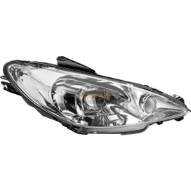 Resim Ayfar FAR SİNYAL SOL ŞEFFAF P206 2003-2010 ELEKTRİKLİ H7 H7 6204 S9 