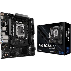 Resim Asrock H810M-H 6400MHz DDR5 Soket 1851 M.2 USB 3.2 HDMI mATX Anakart 