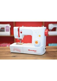 Resim Moonstar Model Q60h Ev Tipi 32 Desenli Düz Dikiş , Zikzak Ve Piko Makinesi Beyaz 