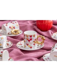 Resim Acar Shp6013 Porselen Kahve Fincan Takımı 6 Lı 