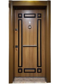 Resim Tezwood Tez2468 Eskitme Kasalı Kabartma Model Çelik Kapı 