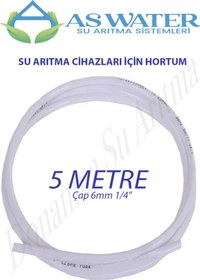Resim As Water Su Arıtma Cihazı Hortumu ( 1/4") 6 Mm Beyaz 