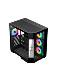 Resim Fsp Vg4206fsa 1000w 9,16 Lcd Ekran Gen5 Atx3.1 80+ Gold 4x120mm Rgb Fan Temperli Cam Usb 3.0 Mesh Atx Gaming Oyuncu Kasa 