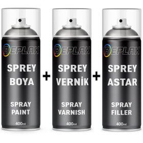 Resim REPLAX Seat Pirinios Gri X7R Sprey Rötuş Boyası+Vernik+Astar 