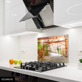 Resim Olinpa Cam Ocak Arkası Koruyucu | Taş Ev 