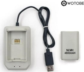 Resim Xbox 360 Oyun Kolu Joystick Powerbank Şarj Edilebilir Pil Ve Şarj Cihazı 