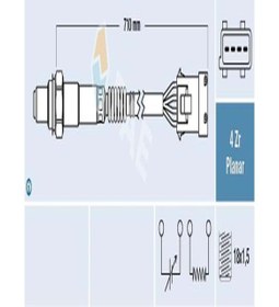 Resim Fae 77413 Egsoz Sensoru (HEGO SENSOR) Volvo C70 I S60 I S80 I V70 I Xc70 Xc 90 12799169 (WM656242) 