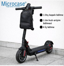 Resim Microcase Suluk Bölmeli Çapraz Omuz Askılıklı Scooter Çantası Al5537 Siyah 