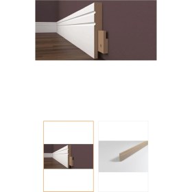 Resim By Istanbul Lake Pvc Kaplama Saten Beyaz 10 cm Parke Süpürgelik 10 Adet 25MT K2-25MT 