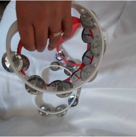 Resim Aker Hediyelik Kırmızı Beyaz 5 Adet Def Kına Tefi Müzik Aleti Tef 5li Özel Seri Kına Gecesi Düğün Tefleri 