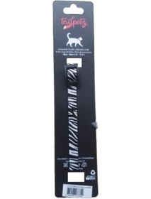 Resim Tailpetz Cat Color Easy & Safety Lock Zebra Ayarlanabilir Kedi Boyun Tasması 