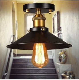 Resim Riolight Retro Tekli Tavan Avizesi Şapka Çapı: 22Cm 