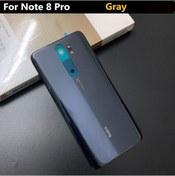 Resim Xiaomi Redmi Note 8 Pro Arka Pil Batarya Kapak Cam M1906G7G Siyah 