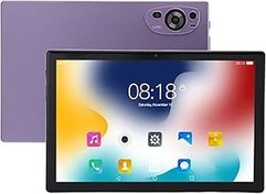 Resim 10,1 inç tablet, oyun tableti 14.0, akıllı tablet 8 GB + 256 GB, 1200 x 1920 çözünürlük, MT6753 Deca CPU çağrı tablet PC 8 + 20 MP Ultra HD çift kamera (mor) 