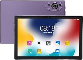 Resim 10,1 inç tablet, oyun tableti 14.0, akıllı tablet 8 GB + 256 GB, 1200 x 1920 çözünürlük, MT6753 Deca CPU çağrı tablet PC 8 + 20 MP Ultra HD çift kamera (mor) 