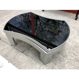 Resim Döner Orta Sehpa Içbükey Oval Rustarz Model Kayın Retroayak Sağla 