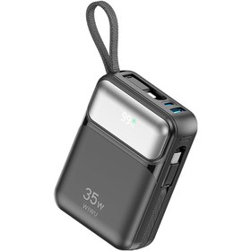 Resim Wiwu WI-P052 Galaxy Serisi Type-C Lightning Çıkışlı Taşınabilir Powerbank Pd 35W 10000MAH Siyah 