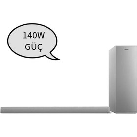 Resim Philips Ultra Premium Kablosuz Subwoofer'lı Soundbar 2.1 140W Güç 