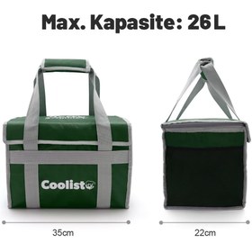 Resim Coolist CL26G 26 Litre Katlanabilir Termos Bez Çanta / Buzluk 