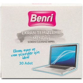 Resim Benri Bilgisayar Ekran Temizleme Mendili 30'lu 