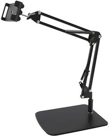 Resim Masaüstü Ayarlanabilir Tablet Tutucu Stand - 360° Döner Başlık, Çok Açılı Metal Gövde, Sağlam Taban, iPad ve Tüm Tabletlerle Uyumlu 