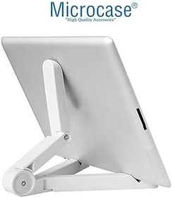 Resim Microcase Xiaomi Poco Pad M1 12.1 inch ile uyumlu Türkçe Bluetooth Klavye+Mouse+Tablet Standı Beyaz AL5166 