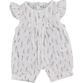 Resim Babyz Kız Bebek Dantel Detaylı Kısa Tulum 