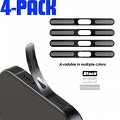 Resim iPhone 16/15/14/13/12 Serisi için 4'lü Toz Geçirmez Mesh, Dayanıklı Metal Malzeme ile Yapılmıştır 