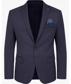 Resim Plus Scorpion Erkek İtalyan Kesim Tek Düğmeli Blazer Ceket Klasik Ve Modern Şıklık Lacivert 