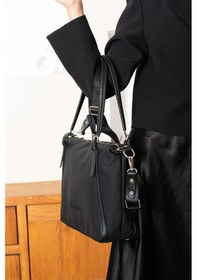 Resim Just Polo Kadın Orijinal Just Polo Büyük Boy Lakost Kumaş Lüks El Ve Omuz Çantası Shopper 27 X 32 Cm Siyah 
