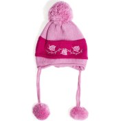 Resim Bay Şapkacı Kız Bebe Çicek İşlemeli Bere 