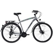 Resim Bisan Comfortline Md Fren 21 V 28" Şehir Bisikleti Gri Yeşil 52cm Gri - Yeşil 