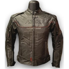 Resim Prosev Falcon Kadın 4 Mevsim Deri Motosiklet Montu Kahverengi 