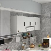 Resim Kenzlife hazır mutfak floro22 byz 060*150*22 mutfak banyo dolabı kapaklı raflı 