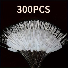 Resim 300 Adet Beyaz Silikon Balıkçılık Şamandıraları Seti - Kararlı Sarım Sağlayan Tekli Paket Balıkçılık Aksesuarları 