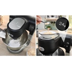 Resim Bosch MUMS6ZS00 Serie 6, Mutfak Makinesi, 1600 W, Siyah, Fırçalanmış paslanmaz çelik 