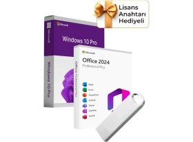 Resim Microsoft Windows 10 + Office 2024 Pro Plus Kurulum Dosyalı USB Bellek 16GB (Lisans Anahtarı Hediyeli) - Fiyatı, Yorumları 