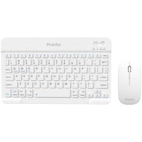 Resim Piranha 2380 Bluetooth Kablosuz Türkçe Q Klavye ve Mouse Seti / Windows - macOS - Android 